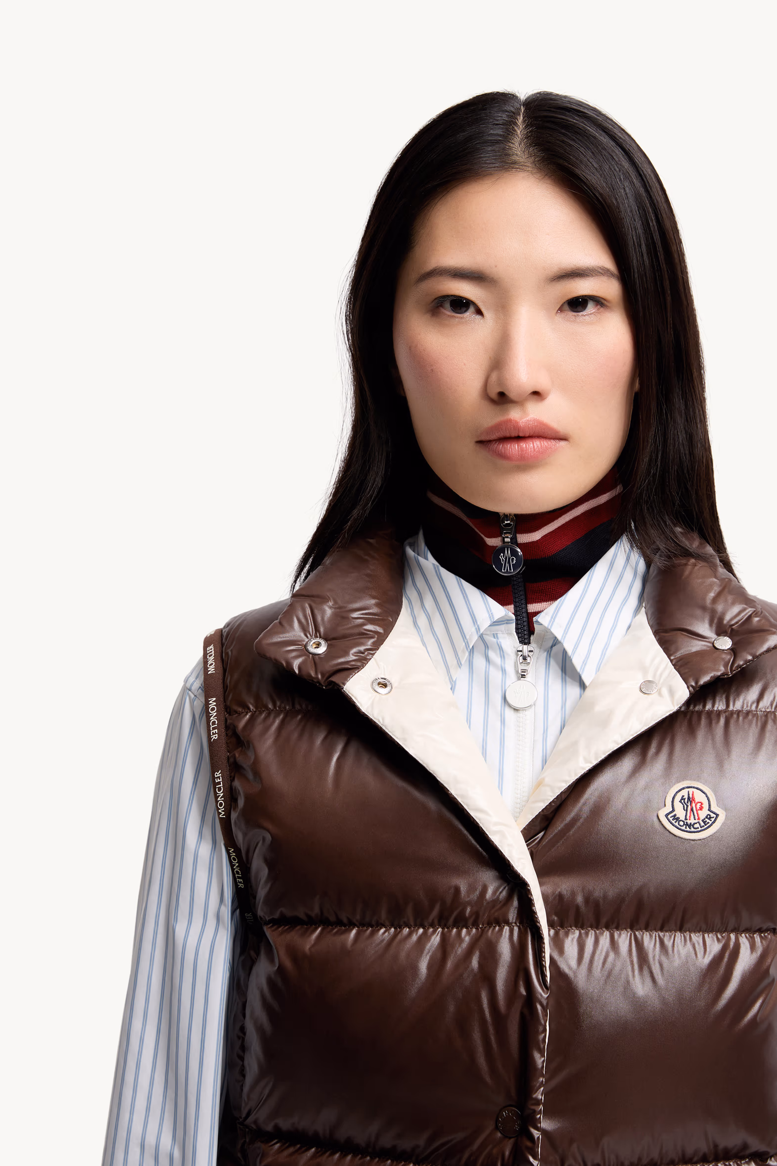 Badia Down Vest Women Brown Moncler 6